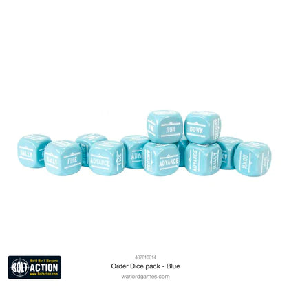Bolt Action: Order Dice - Blue