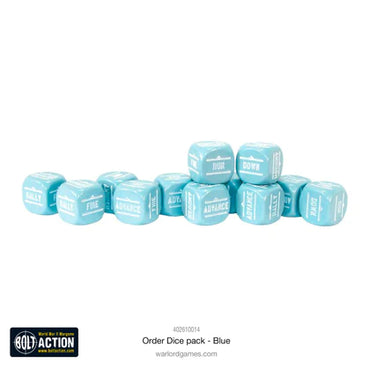 Bolt Action: Order Dice - Blue