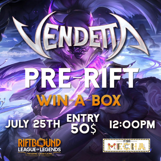 Riftbound: Vendetta WIN-A-BOX Pre-Rift Ticket | July 25th