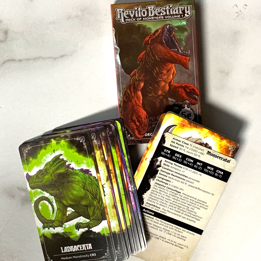 Revilo Bestiary Deck of Monsters Vol 1