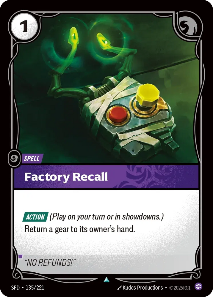 Factory Recall [Spiritforged]
