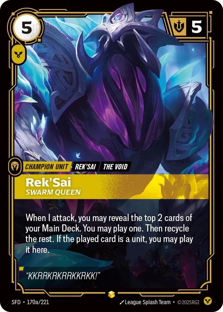Rek'Sai - Swarm Queen (Alternate Art) [Spiritforged]