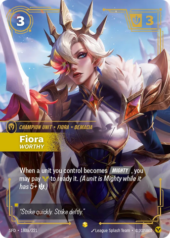 Fiora - Worthy (Alternate Art) [Spiritforged]