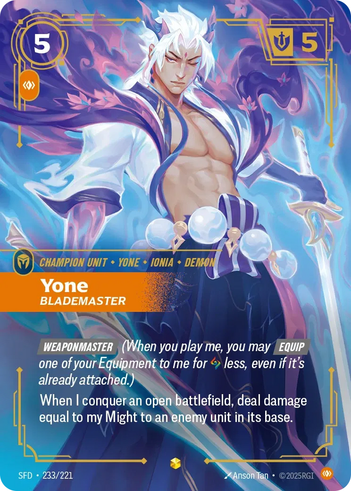 Yone Blademaster (Overnumbered) [Spiritforged]