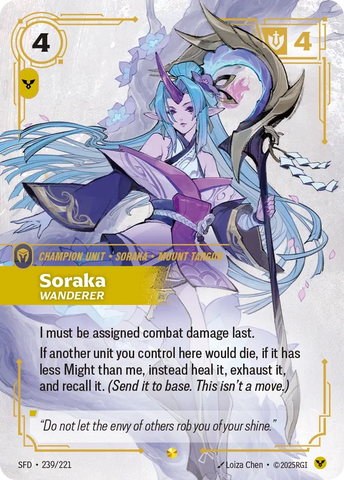 Soraka - Wanderer (Overnumbered) [Spiritforged]