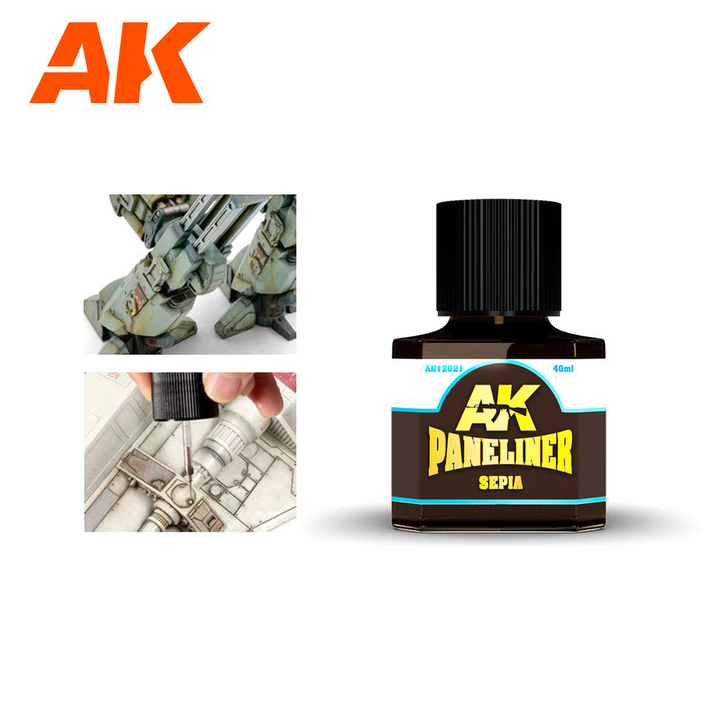 AK Interactive Paneliners for Modeling: Sepia