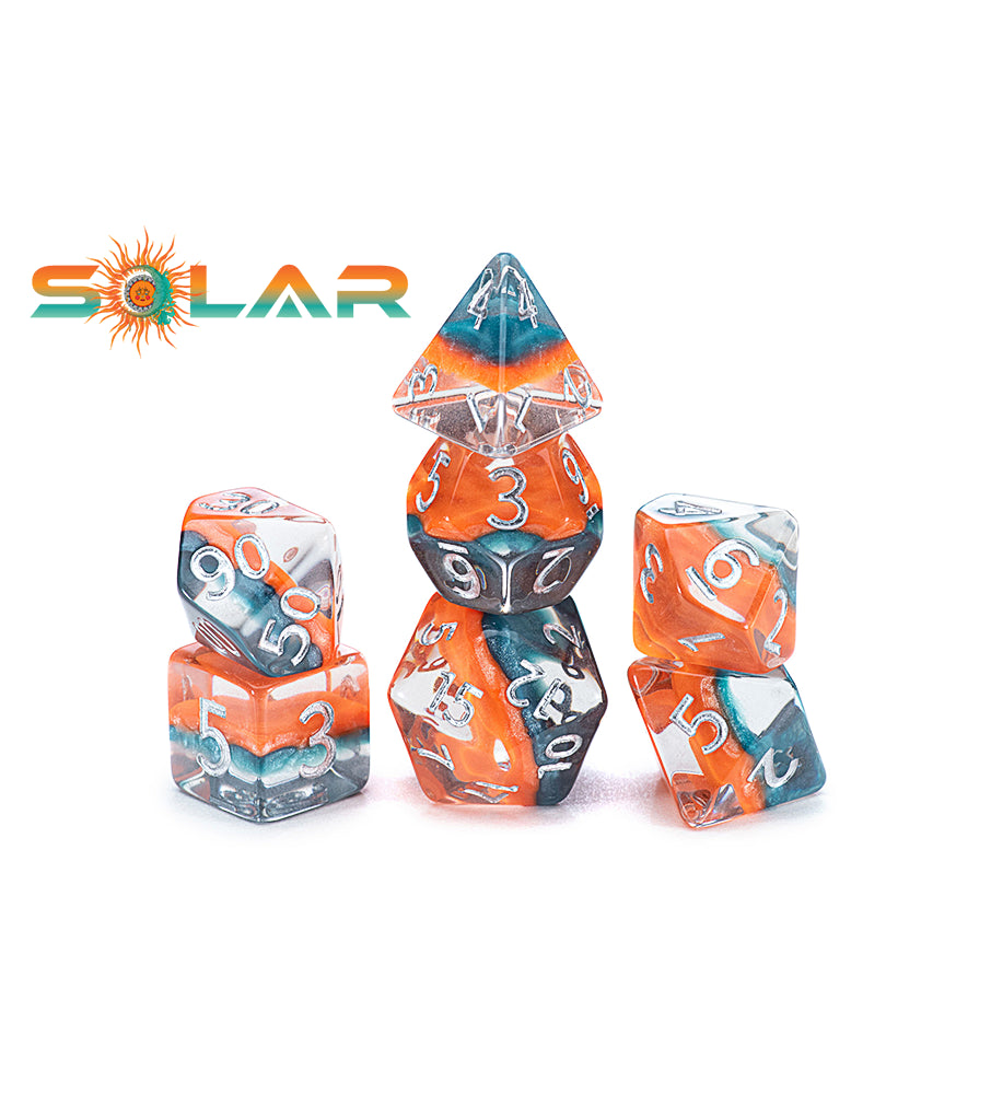 Eclipse Dice: Solar Sunrise Orange