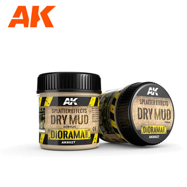 AK Diorama: Splatter Effects Dry Mud 100ml
