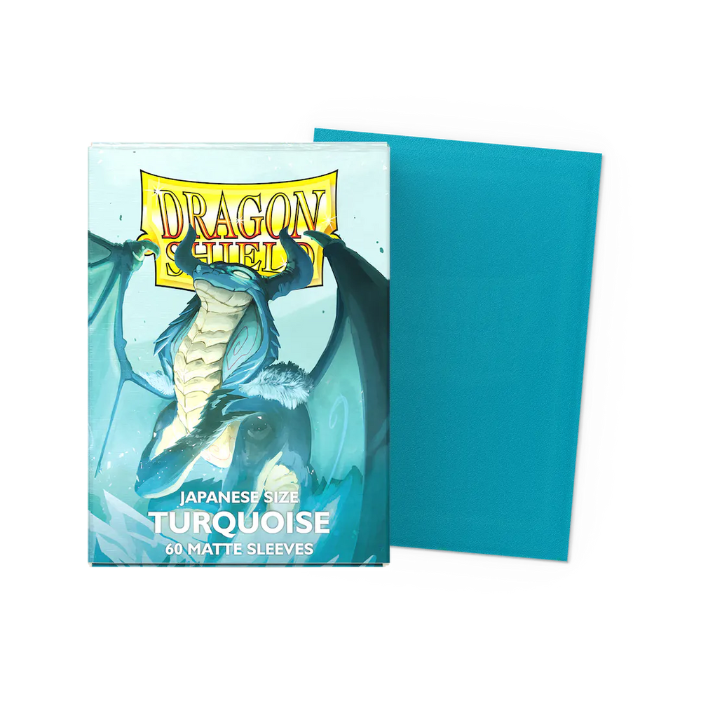 Dragon Shield Matte Sleeve - Turquoise 60ct