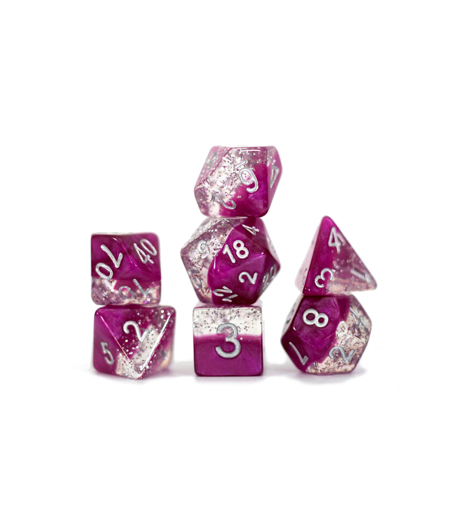 Halfsies Dice: Wine Glitter Ed.