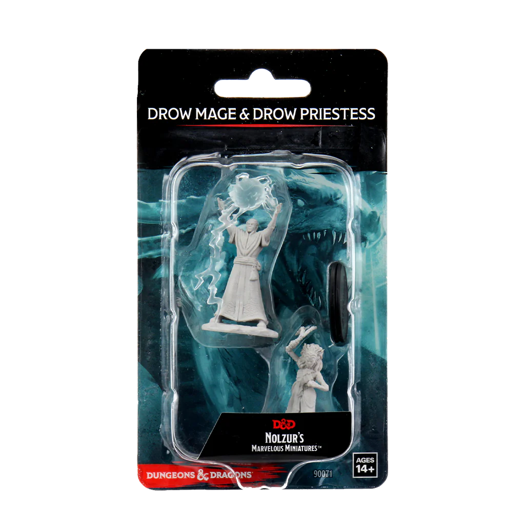 Wizkids: Drow Mage and Drow Priestess