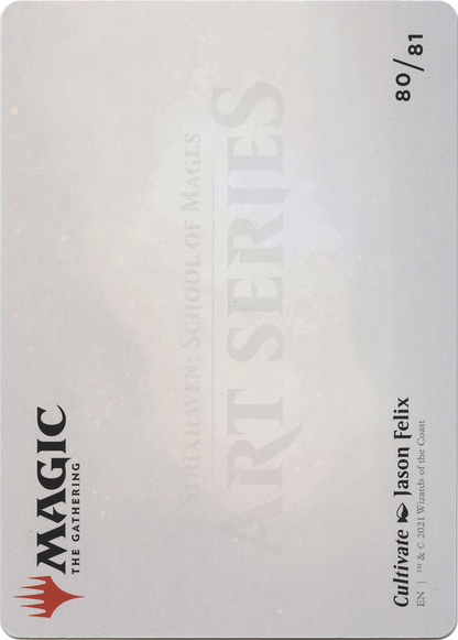Cultivate // Cultivate (ASTX-080) - Strixhaven Art Series (Borderless) Foil