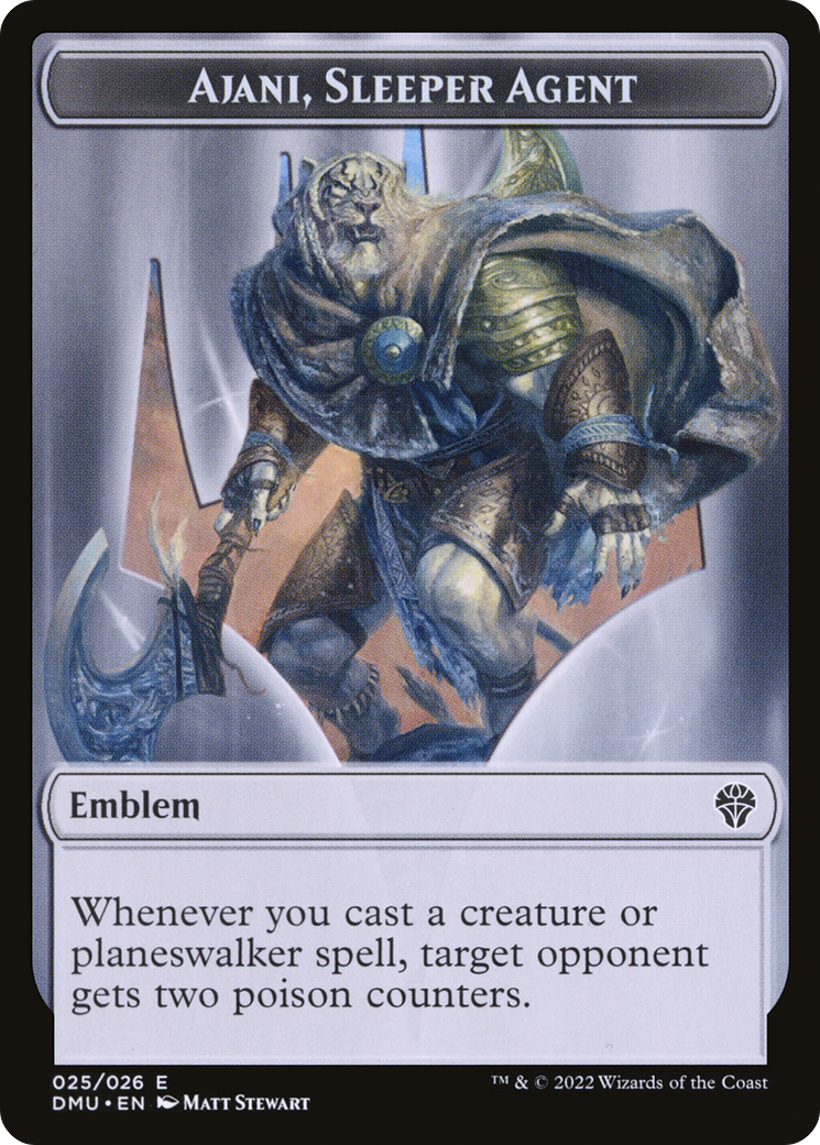 Ajani, Sleeper Agent Emblem (TDMU-025) - Dominaria United Tokens