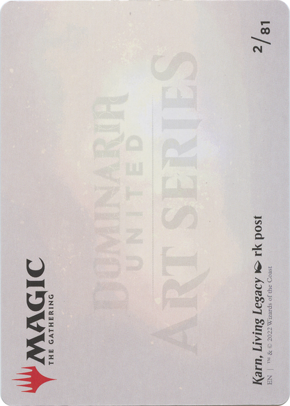 Karn, Living Legacy // Karn, Living Legacy (ADMU-002) - Dominaria United Art Series (Borderless)