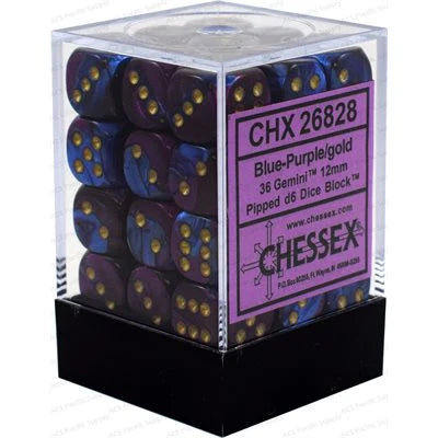 Chessex: Blue-Purple/gold
