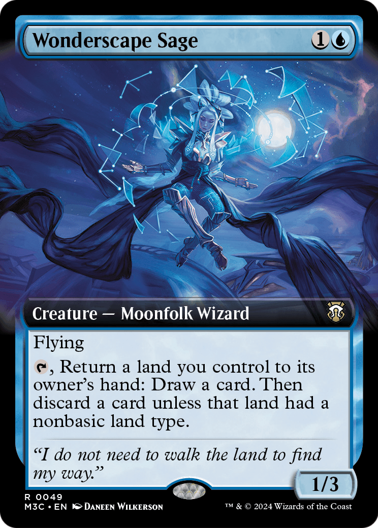 Wonderscape Sage (Extended Art) [Modern Horizons 3 Commander]