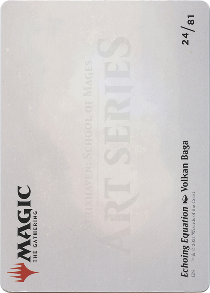 Echoing Equation // Echoing Equation (ASTX-024) - Strixhaven Art Series (Borderless) Foil