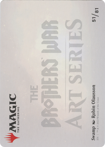 Swamp // Swamp (ABRO-051) - The Brothers' War Art Series (Borderless)