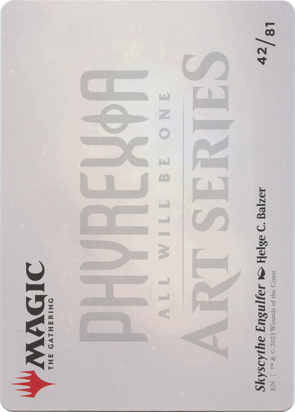 Skyscythe Engulfer // Skyscythe Engulfer (AONE-042) - Phyrexia: All Will Be One Art Series (Borderless) Foil