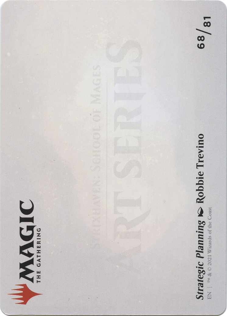 Strategic Planning // Strategic Planning (ASTX-068) - Strixhaven Art Series (Borderless)