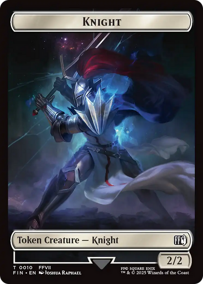 Hero (0002) // Knight Double-Sided Token [FINAL FANTASY Tokens]