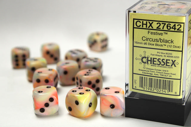 FESTIVE 12D6 CIRCUS/BLACK 16MM