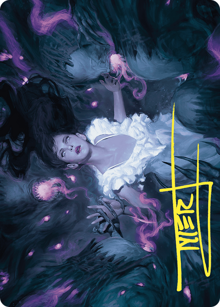 Neva, Stalked by Nightmares // Neva, Stalked by Nightmares (AWOE-030) - Wilds of Eldraine Art Series (Borderless)