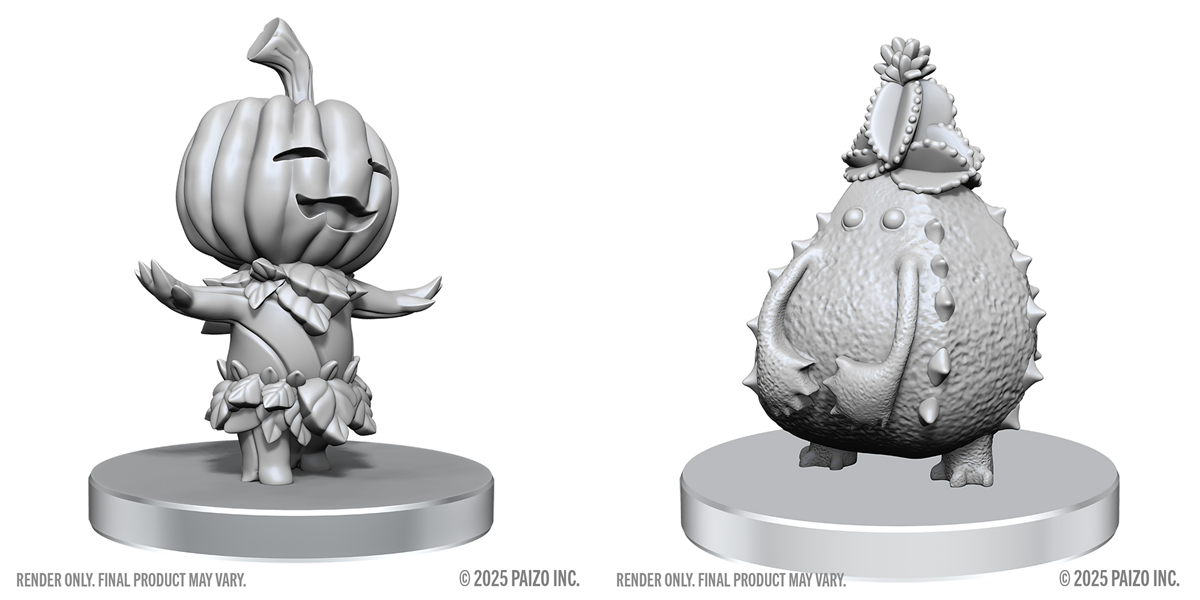 PF UNPAINTED MINIS WV28 GOURD LESHY AND CACTUS LESHY