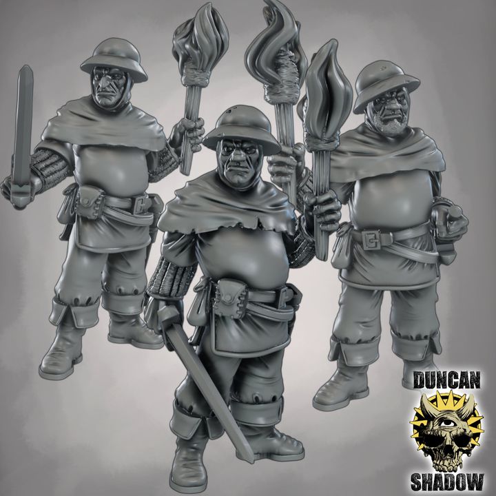 Duncan Shadow - Guards with Torches 3-pack