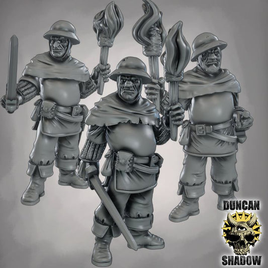 Duncan Shadow - Guards with Torches 3-pack
