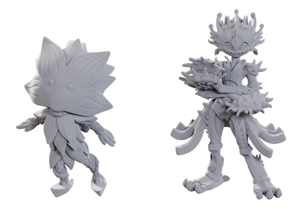 PF UNPAINTED MINIS WV25 LOTUS LESHY AND FLYTRAP LESHY