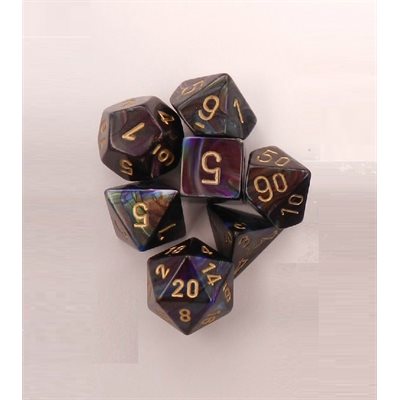 Chessex: Lustrous Shadow/Gold