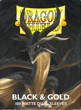 Dragon Shield: Black & Gold Dual Matte Sleeves