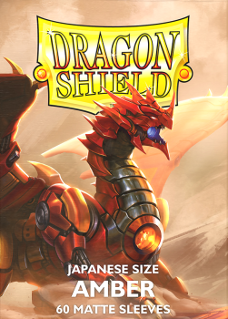 DRAGON SHIELD SLEEVES JAPANESE MATTE AMBER