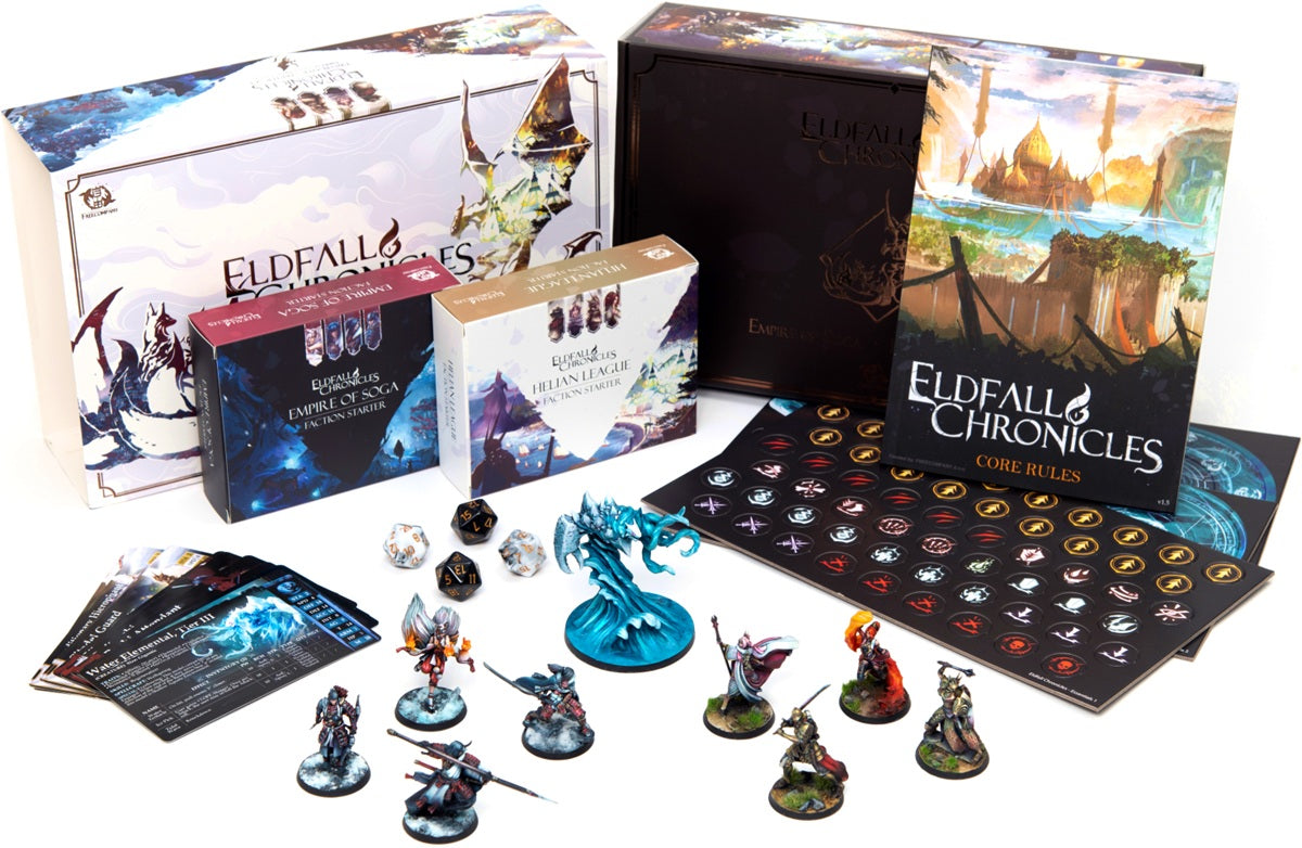 Eldfall Chronicles: Two-Player Starter Set | Empire of Soga vs Hellian League