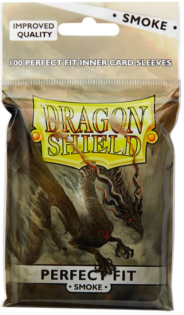 DRAGON SHIELD SLEEVES PERFECT FIT CLEAR/SMOKE 100CT