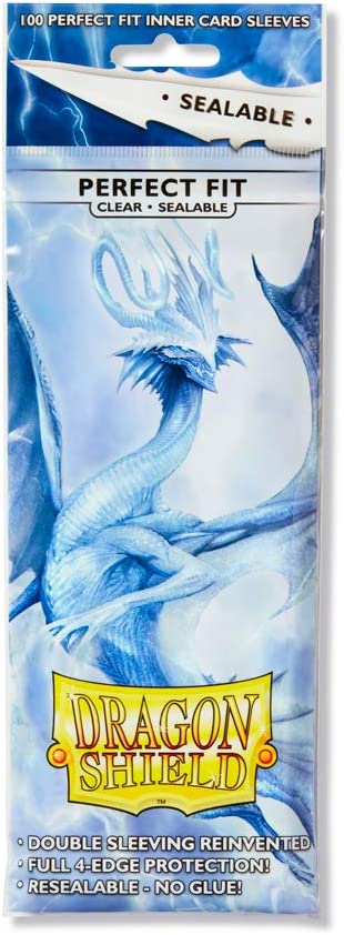 Dragon Shield Perfect Fit Sleeve - Sealable - Clear ‘Arcane Tinmen’ 100ct
