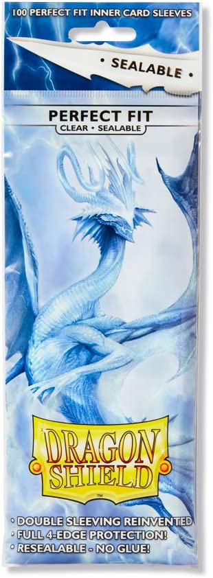 Dragon Shield Perfect Fit Sleeve - Sealable - Clear ‘Arcane Tinmen’ 100ct