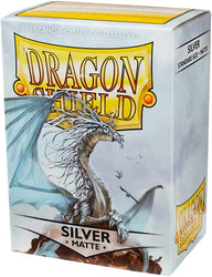 dragon shield matte silver 100 count sleeves