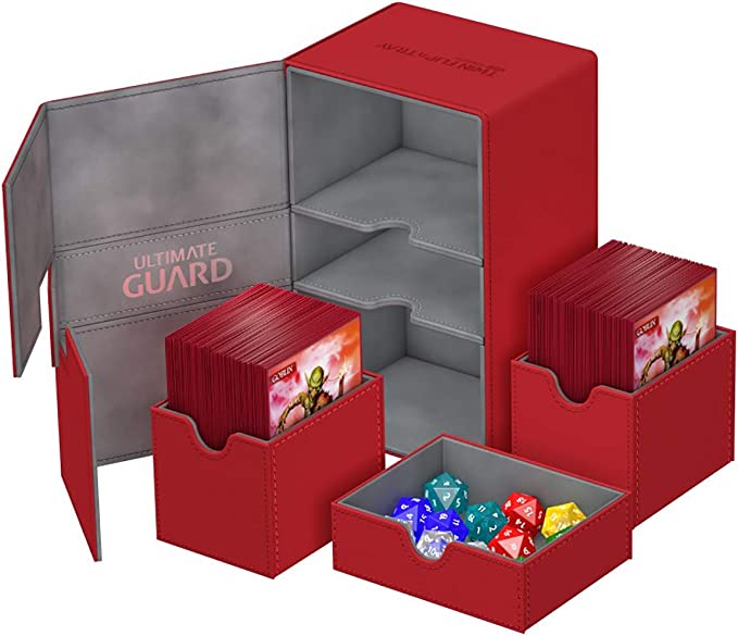 Ultimate Guard Deck Case Twin Flip N Tray 160+ Standard Xenoskin Red