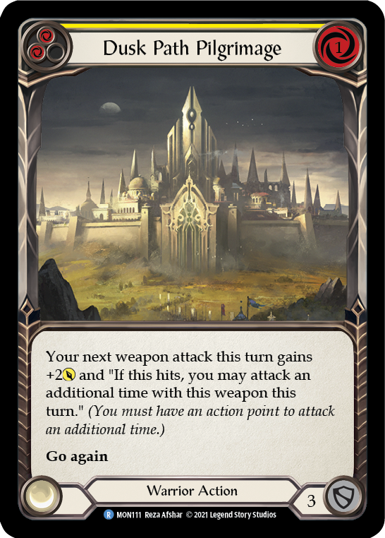 Dusk Path Pilgrimage (Yellow) [MON111] (Monarch)  1st Edition Normal