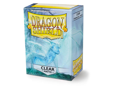 dragon shield matte sleeves clear angrozh 100 count