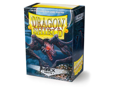 dragon shield matte sleeves black rhipodon 100 count sleeves