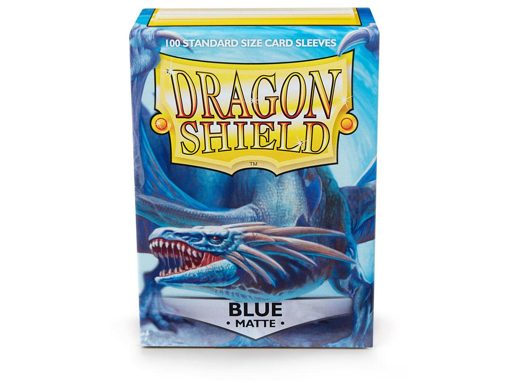 dragon shield matte sleeves blue dennaesor 100 count