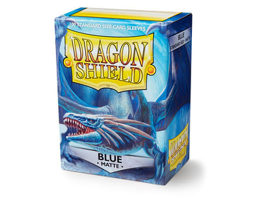 dragon shield matte sleeves blue dennaesor 100 count