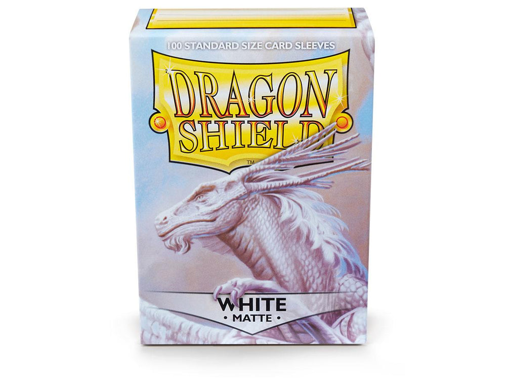dragon shield matte sleeves white bounteous 100 count