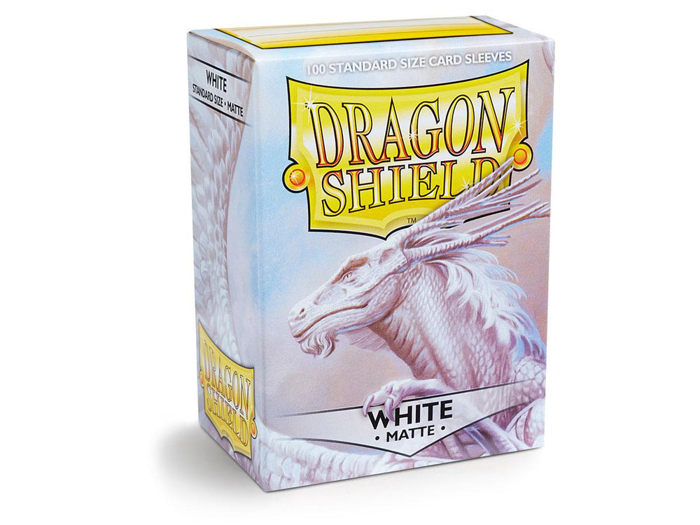 dragon shield matte sleeves white bounteous 100 count