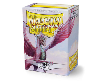 dragon shield matte sleeves pink christa 100 count