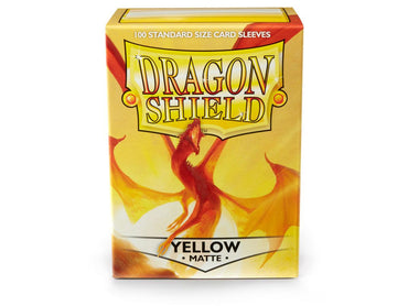 dragon shield matte sleeves yellow elichaphaz 100 count