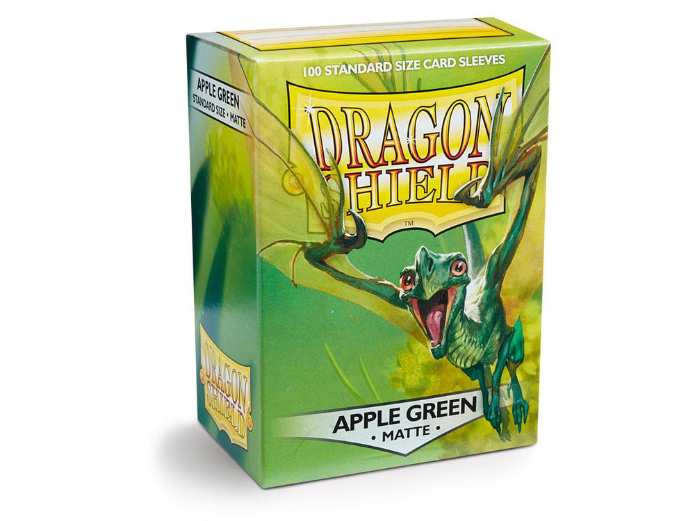 dragon shield matte sleeve apple green eliban 100 count